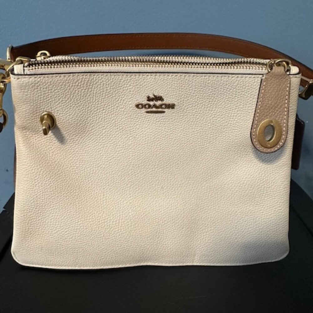 Coach Purse- Double Zip Shoulder Bag In Colorblock C0698